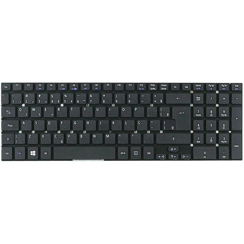 Keyboard Laptop untuk Acer Aspire E5-571-598P Tata Letak Keyboard BR