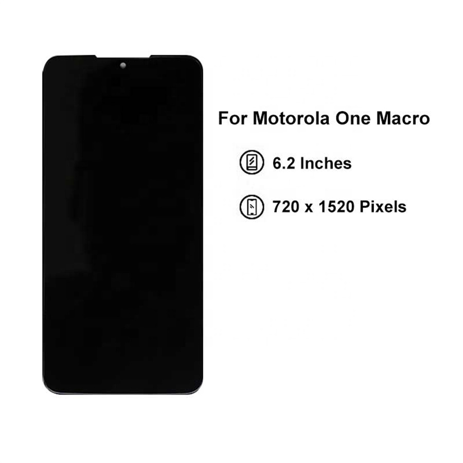 Layar LCD 5.7 Inci Untuk Moto One Macro Ponsel Layar LCD Digitizer Layar Sentuh