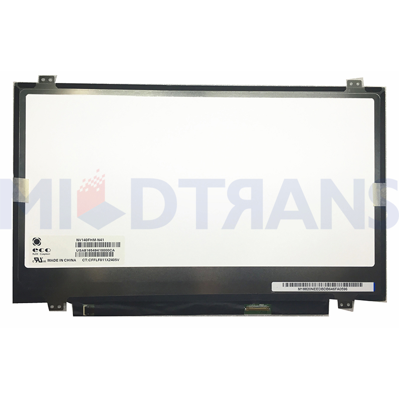 NV140FHM-N41 NV140FHM N41 14.0 SLIM 30 PIN FHD IPS LCD Laptop Penggantian